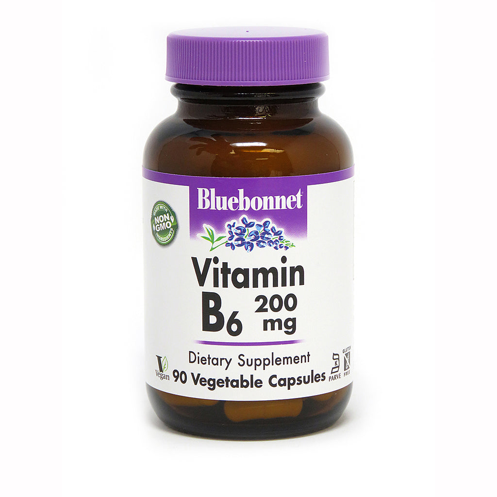 VITAMIN B6 200 mg 90 VEGETABLE CAPSULES