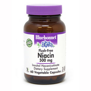 FLUSH-FREE NIACIN 500 mg 60 VEGETABLE CAPSULES