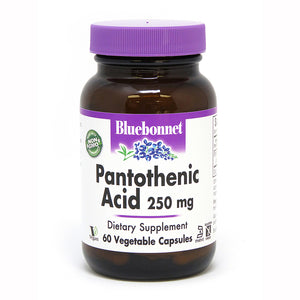 PANTOTHENIC ACID 250 mg 60 VEGETABLE CAPSULES