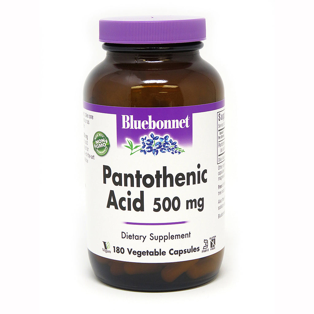 PANTOTHENIC ACID 500 mg 180 VEGETABLE CAPSULES