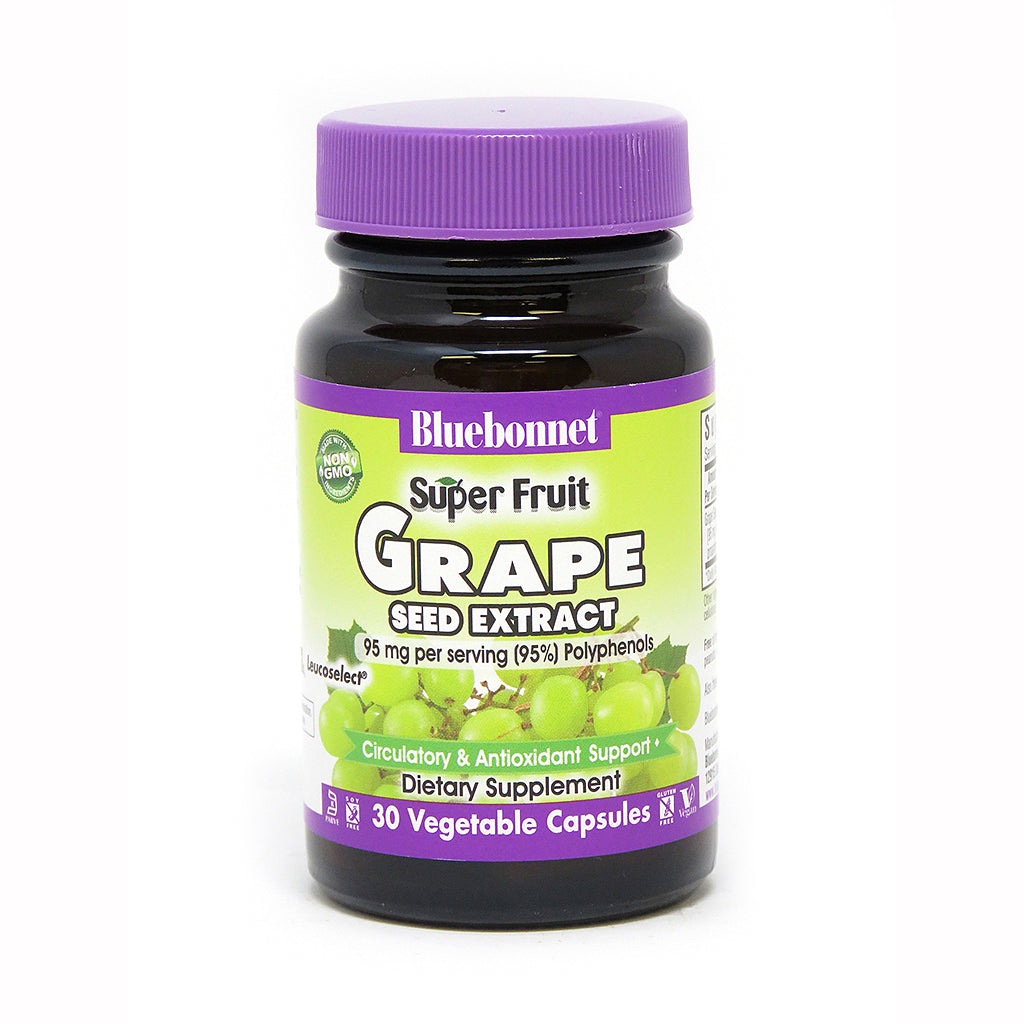 SUPER FRUIT GRAPE SEED EXTRACT 30 VEGETABLE CAPSULES