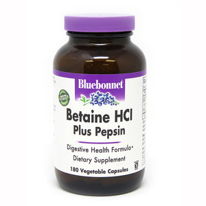 BETAINE HCL PLUS PEPSIN DIGESTIVE ENZYME 180 VEGETABLE CAPSULES