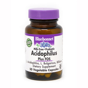 MILK-FREE PROBIOTIC ACIDOPHILUS PLUS FOS 50 VEGETABLE CAPSULES