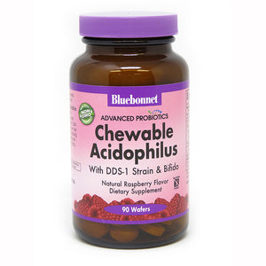 ADVANCED Prebiotics & Prebiotics & Probiotics CHEWABLE ACIDOPHILUS 90 WAFERS