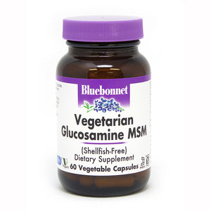 VEGETARIAN GLUCOSAMINE PLUS MSM 60 VEGETABLE CAPSULES