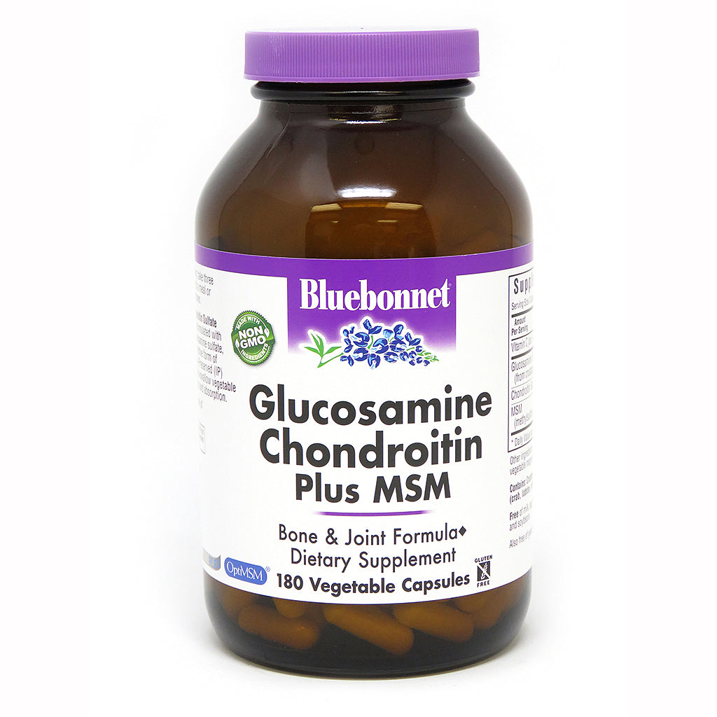 GLUCOSAMINE CHONDROITIN PLUS MSM 180 VEGETABLE CAPSULES