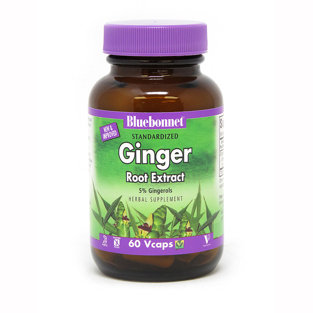 STANDARDIZED GINGER ROOT EXTRACT 60 VEGETABLE CAPSULES