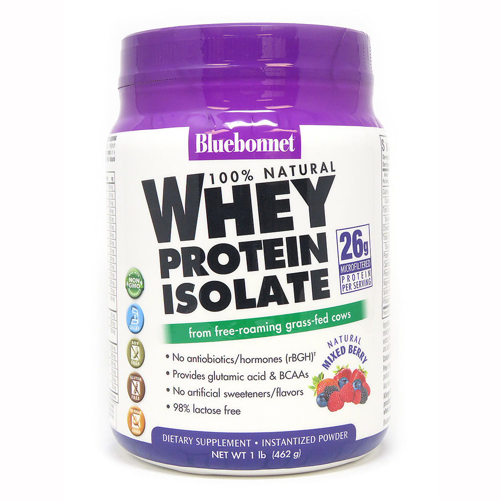 WHEY PROTEIN ISOLATE POWDER MIXED BERRY FLAVOR 1 lb