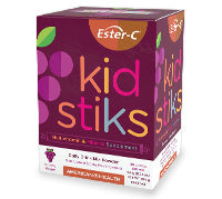 Ester-C® 250 mg Kidstiks, Powder Sticks – Groovy Grape, 6.5g Pkt^^