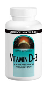 Vitamin D-3 5000 IU 100+100 Bonus Bottle