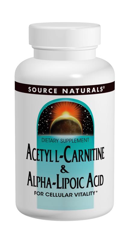Acetyl L-Carnitine & Alpha-Lipoic Acid 650 mg 30+30 Bonus Bottle