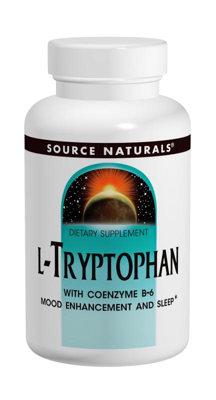 L-Tryptophan with Coenzyme B-6 500 mg 30+30 Bonus Bottle